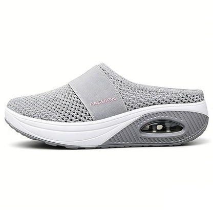 🔥 LAST DAY SALE-80% OFF ✨Free shipping- BQODQO® Diabetic Air-Cushion Slip-On Walking Shoes, Orthopedic Diabetic Slippers, with Arch-Support for Women