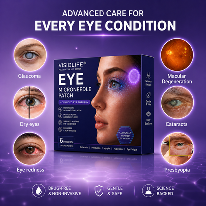 Visiolife® Transdermal Vision-Repair Eye Microneedle Patch✅FDA Approved(Suitable for presbyopia, dry eye syndrome, glaucoma, and cataracts)